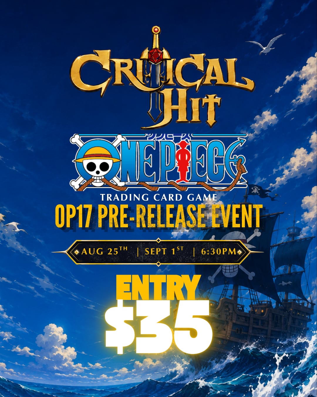 One Piece Prerelease Event - September 1st - OP-17