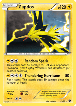 Zapdos — bw4 — 41/99 — Near Mint