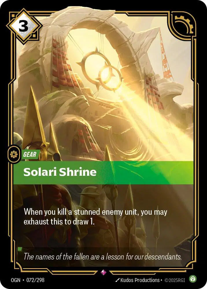 Solari Shrine- Origins (OGN) - Rare - 072/298