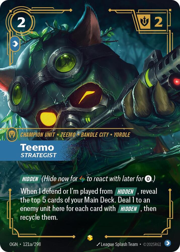 Teemo - Strategist (Alternate Art) - Origins (OGN) - Alternate Art - 121a/298