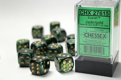 Chessex Scarab Jade/Gold