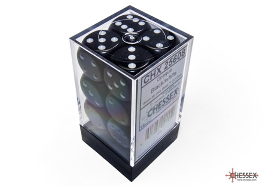 Chessex Opaque Black/White
