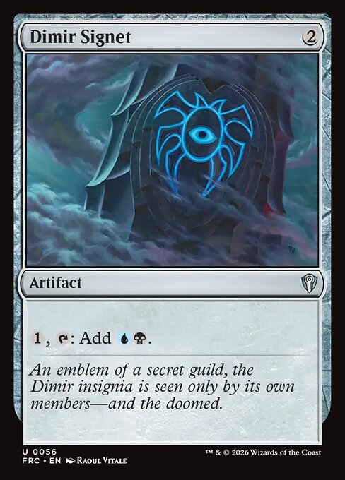 Dimir Signet - frc Reality Fracture Commander - #56