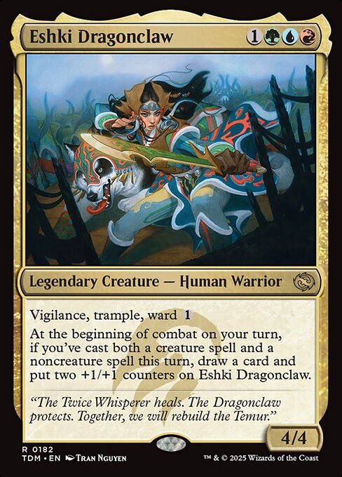*Foil Eshki Dragonclaw — TDM — 182