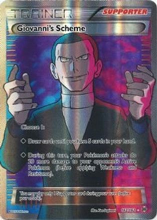 Giovanni's Scheme (Full Art) - XY - BREAKthrough #162