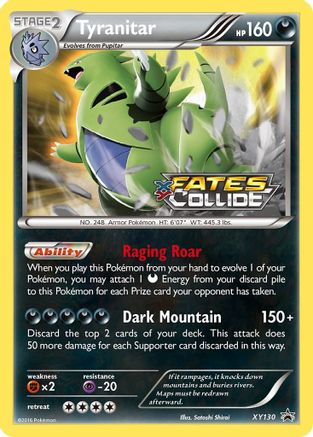 Tyranitar (Prerelease) - XY Promos #XY130