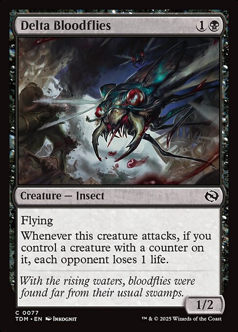*Foil Delta Bloodflies — TDM — 77