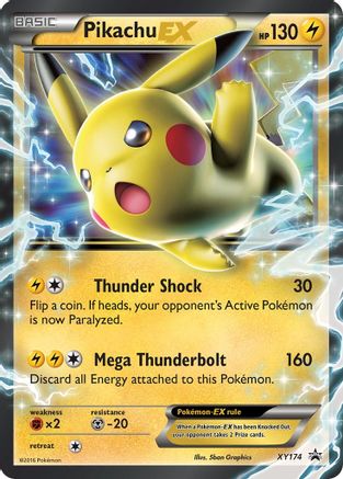 Pikachu EX - XY174 - XY Promos #XY174