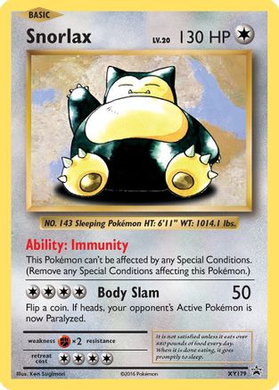 Snorlax - XY179 - XY Promos #XY179
