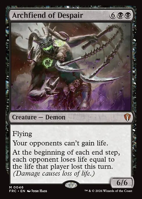 Archfiend of Despair - frc Reality Fracture Commander - #46