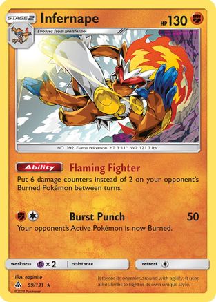 Infernape - SM - Forbidden Light #59