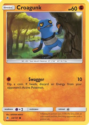 Croagunk - SM - Forbidden Light #63