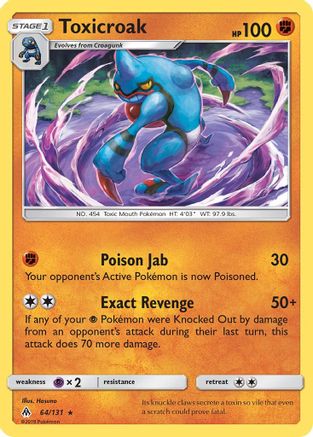 Toxicroak - SM - Forbidden Light #64