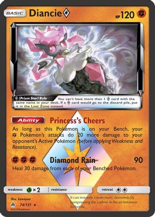 Diancie Prism Star - SM - Forbidden Light #74