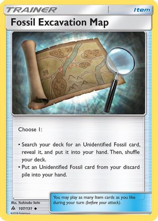 Fossil Excavation Map - SM - Forbidden Light #107