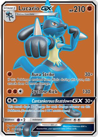 Lucario GX (Full Art) - SM - Forbidden Light #122