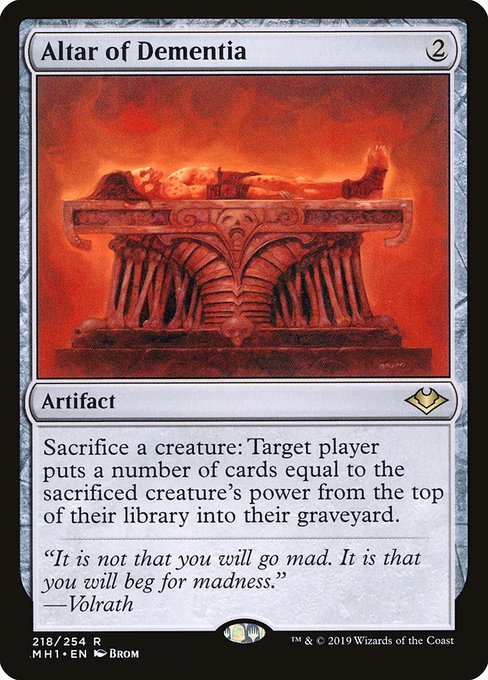 Altar of Dementia — MH1 — 218