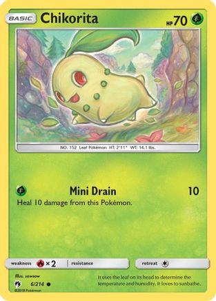Chikorita (6) - SM - Lost Thunder #6