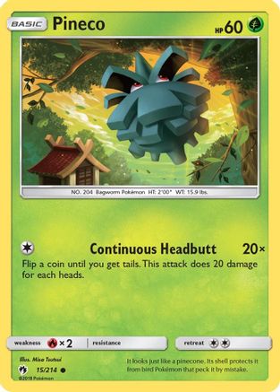 Pineco - SM - Lost Thunder #15