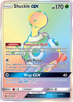 Shuckle GX (Secret) - SM - Lost Thunder #215
