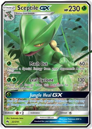 Sceptile GX - SM - Lost Thunder #22