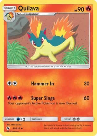 Quilava - SM - Lost Thunder #41