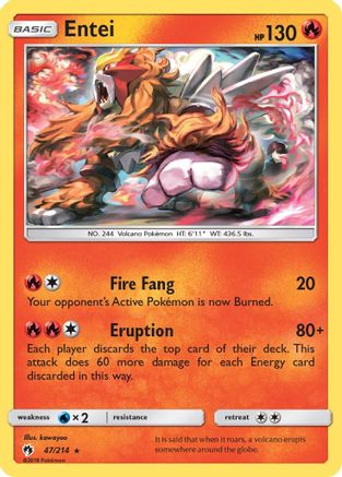 Entei - SM - Lost Thunder #47