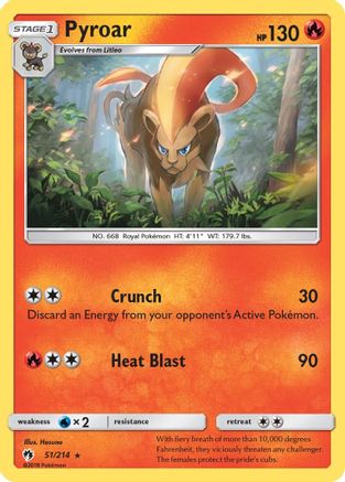 Pyroar - SM - Lost Thunder #51