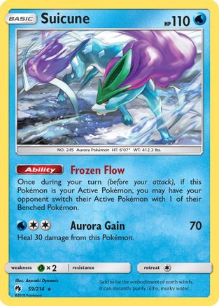 Suicune - SM - Lost Thunder #59
