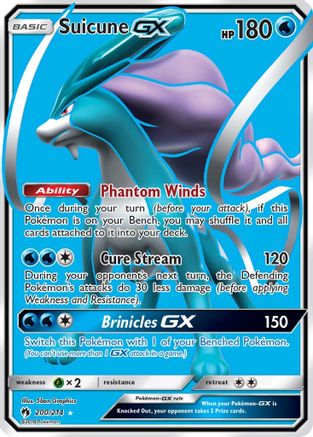 Suicune GX (Full Art) - SM - Lost Thunder #200