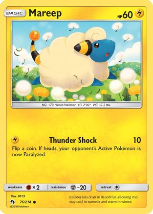 Mareep (76) - SM - Lost Thunder #76