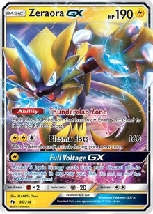 Zeraora GX - SM - Lost Thunder #86