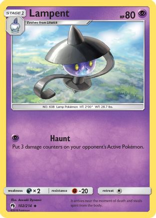 Lampent - SM - Lost Thunder #102