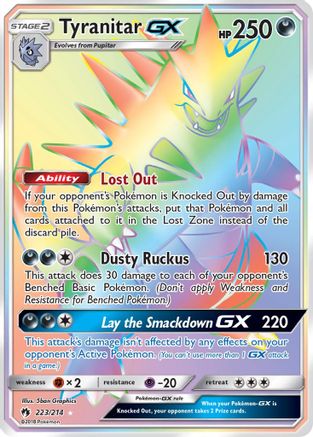 Tyranitar GX (Secret) - SM - Lost Thunder #223