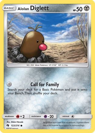 Alolan Diglett - SM - Lost Thunder #122