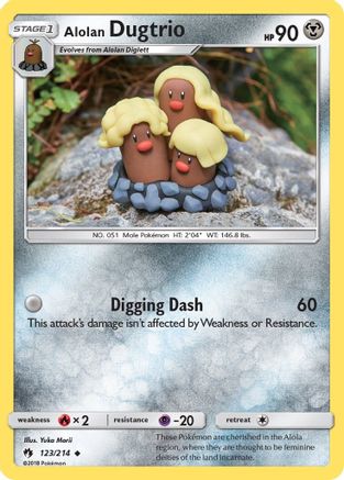 Alolan Dugtrio - SM - Lost Thunder #123