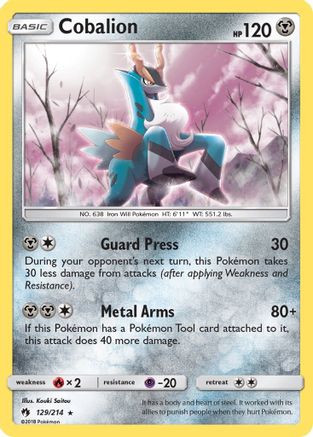 Cobalion - SM - Lost Thunder #129