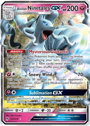 Alolan Ninetales GX - SM - Lost Thunder #132