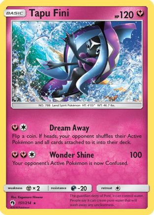Tapu Fini - SM - Lost Thunder #151