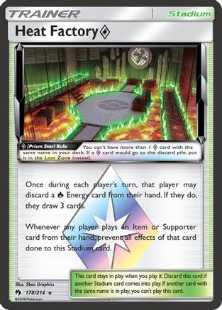 Heat Factory Prism Star - SM - Lost Thunder #178
