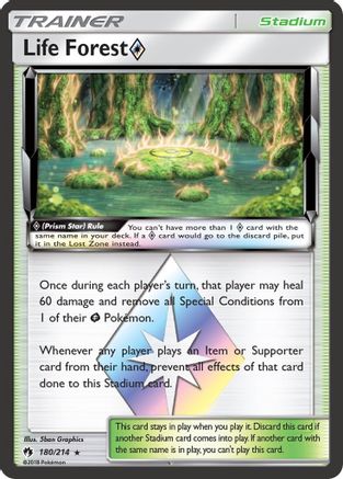 Life Forest Prism Star - SM - Lost Thunder #180