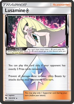 Lusamine Prism Star - SM - Lost Thunder #182