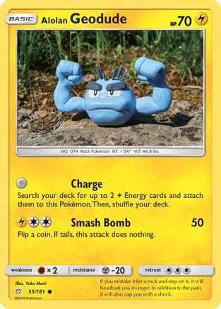 Alolan Geodude (35) - SM - Team Up #35