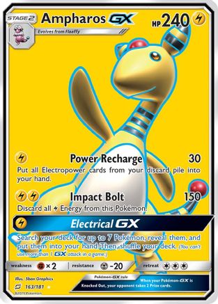 Ampharos GX (Full Art) - SM - Team Up #163