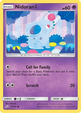 Nidoran F - SM - Team Up #54