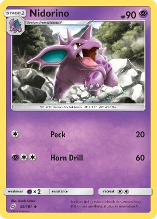 Nidorino - SM - Team Up #58