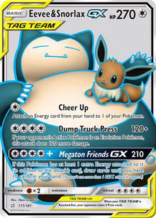 Eevee & Snorlax GX (Full Art) - SM - Team Up #171