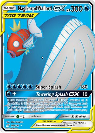 Magikarp & Wailord GX (Full Art) - SM - Team Up #160