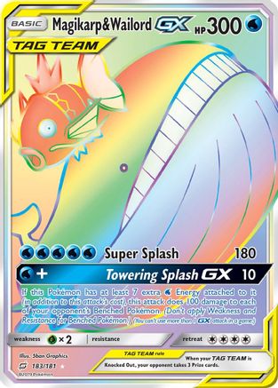 Magikarp & Wailord GX (Secret) - SM - Team Up #183