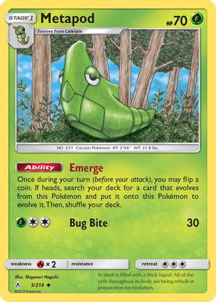 Metapod - SM - Unbroken Bonds #3